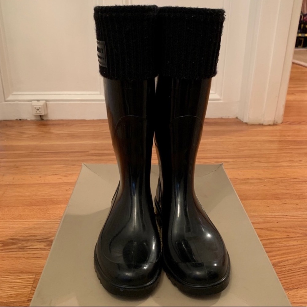 Burberry rain boots